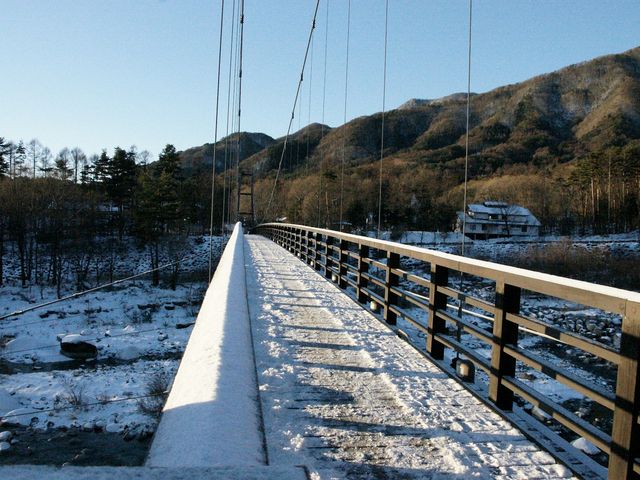 吊り橋 こまくさ橋_菅の台水と文化の森公園