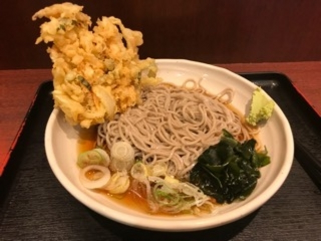 冷やしかき揚げそば_越後そば東京店