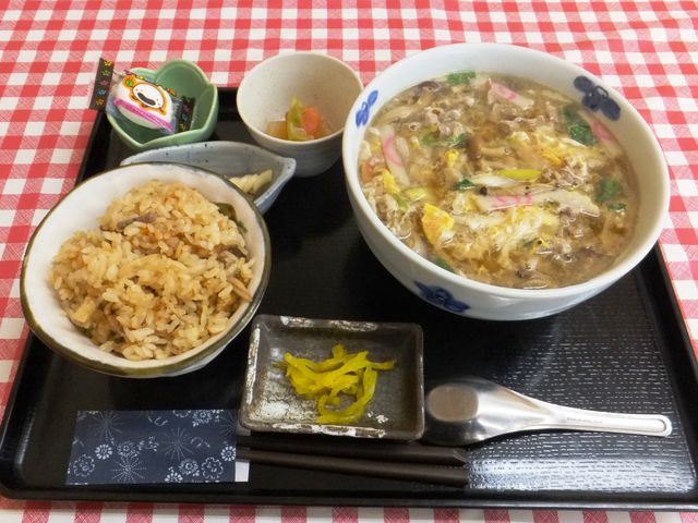 肉うどん定食_はな膳 上野店