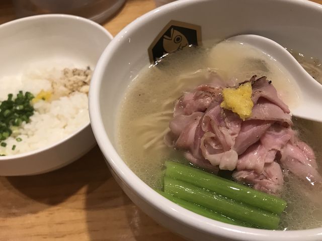 雑炊もできます。_真鯛らーめん 麺魚
