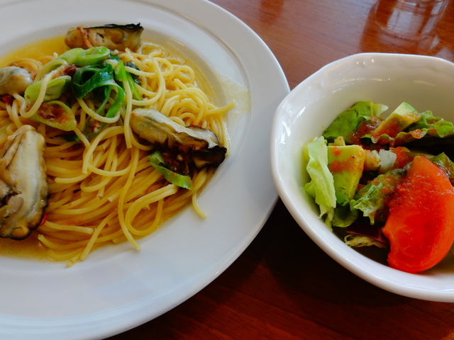 広島県産牡蠣の和風スパゲッティランチ_ココス京田辺店