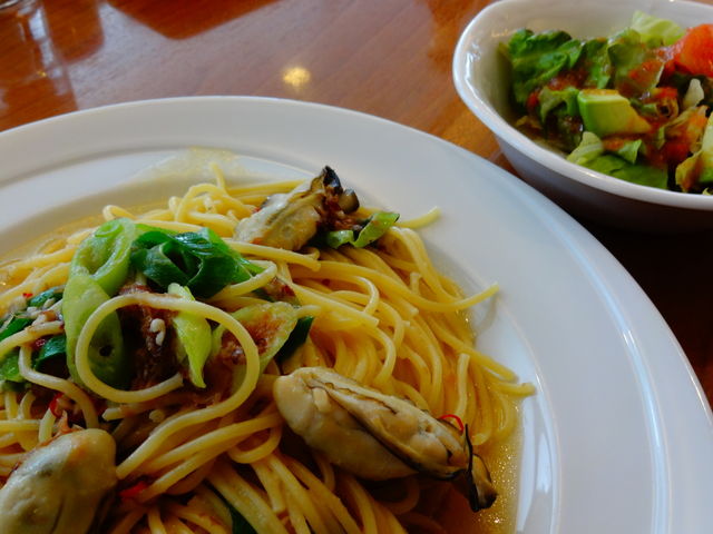 広島県産牡蠣の和風スパゲッティランチ_ココス山形馬見ヶ崎店