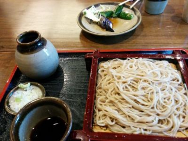 せいろとお新香_明治庵