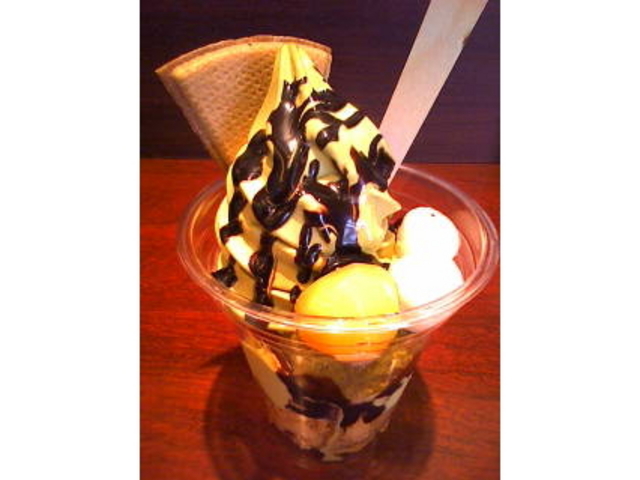 抹茶アイスがすごく美味しい_胡蝶庵松本寿店