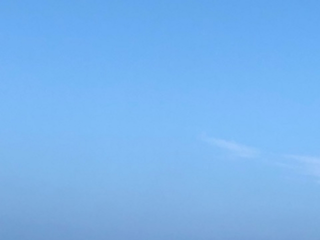 砂浜からの空_白浜