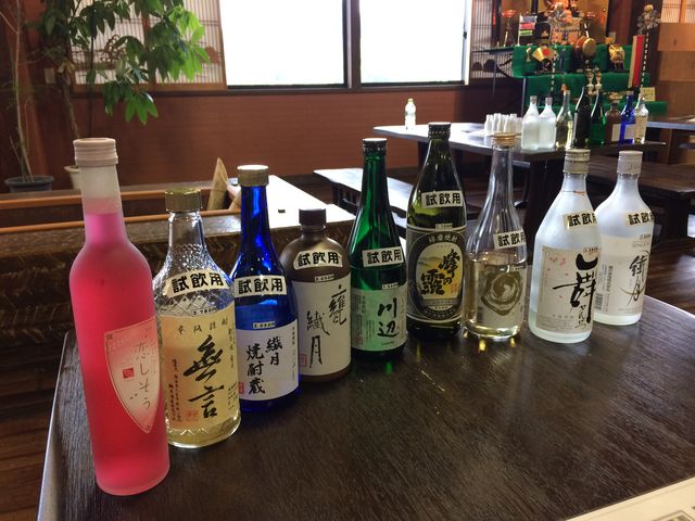 試飲できる種類
なんと無料!_焼酎蔵(繊月酒造)