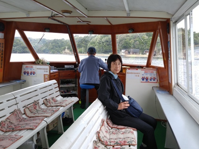 遊覧船を独占_九十九湾海中公園