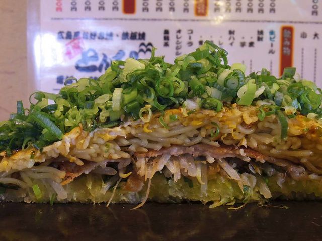 肉玉そば+ネギ_極楽とんびお好み焼