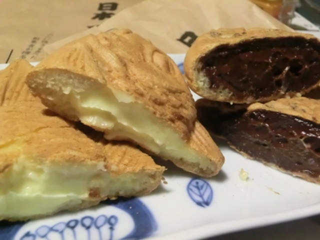 チョコ・カスタード_日本一たい焼き 大阪富田林店