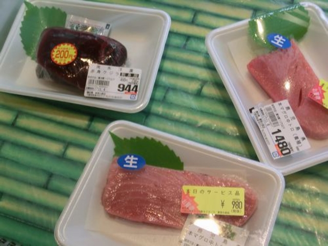 鮮魚陳列棚_いずみファーマーズ葉菜の森