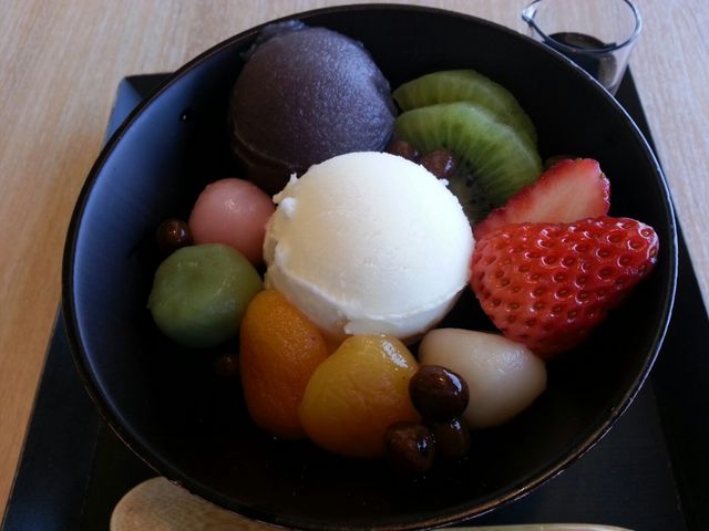 麩を使ったパフェ_不室屋カフェ