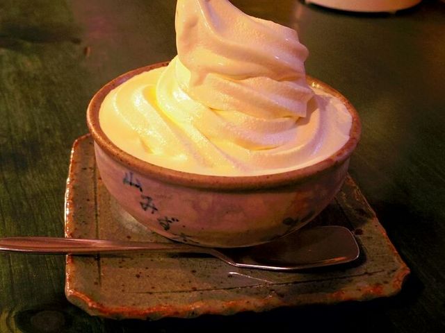 お風呂あがりに食べるプリンソフトが美味しいです_山みず木