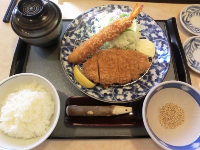 「海老ロースかつランチ_とんかつ かつ喜 和泉中央店
