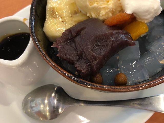 クリームあんみつ_デニーズ 品川港南店