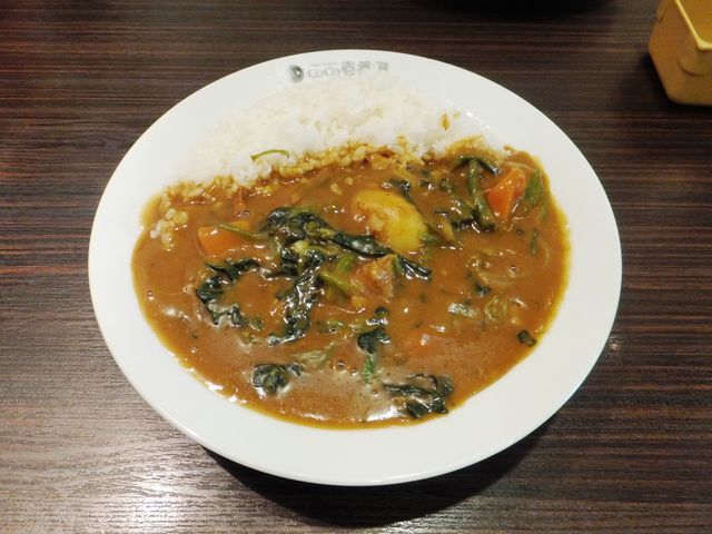 やさいカレー+ほうれん草_カレーハウスCoCo壱番屋名阪関インター店