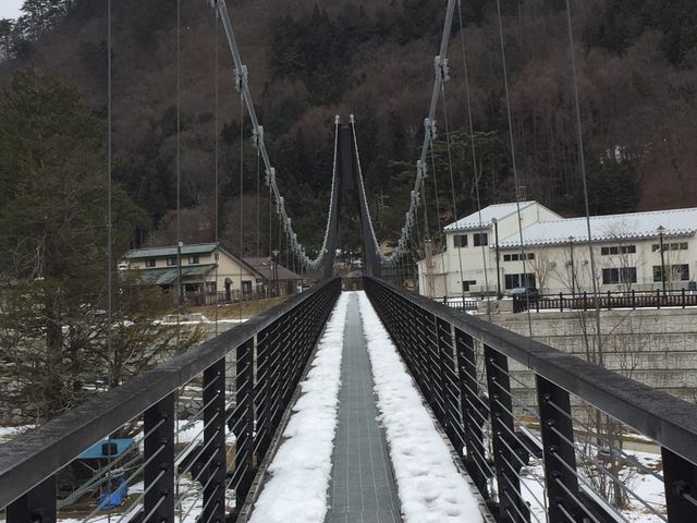 吊り橋_湯西川水の郷 大吊橋
