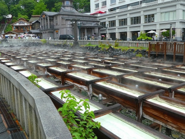 群馬県・草津温泉・湯畑_草津湯畑