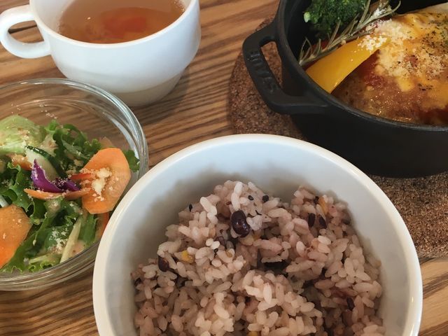 ハンバーグランチセット_Cafe&Eat OMP