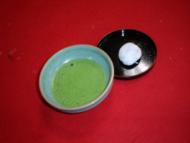 抹茶とお菓子_京都鶴屋 鶴壽庵