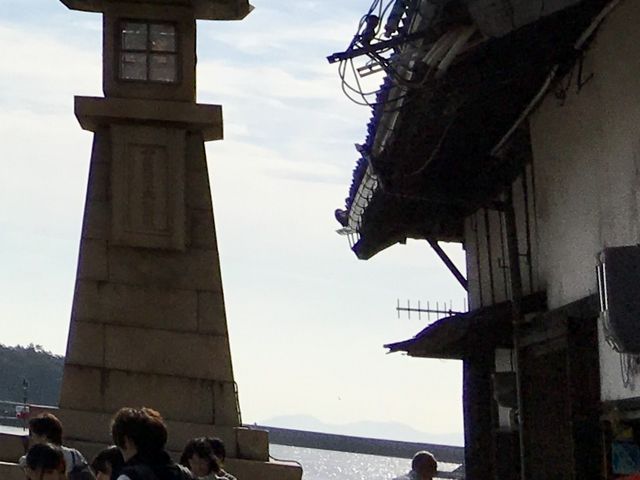 常夜燈と鞆の浦@カフェ_鞆の浦 @cafe