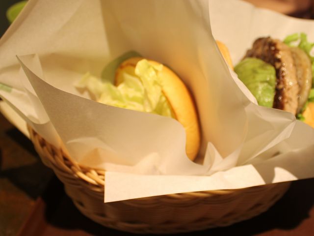 オムレツのハンバーガーおいしかったです_フレッシュネスバーガー 上本町店
