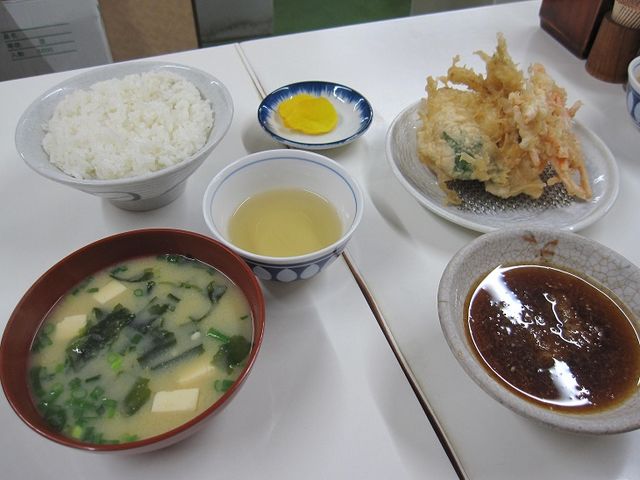 天ぷら定食580円_天ぷら定食ふじしま
