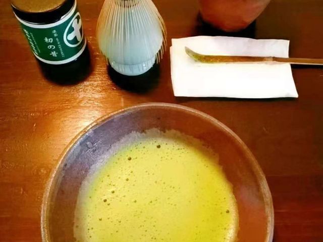 お茶をたたてみました。_備前紫庵