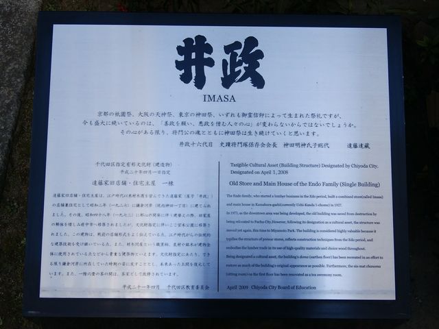 説明板_神田の家 井政