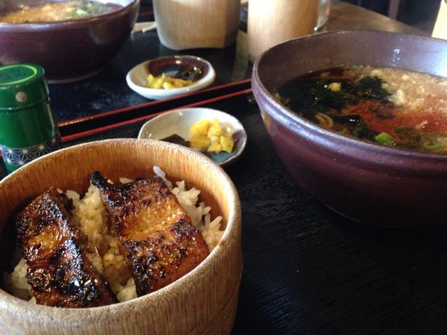 うな蕎麦です。_草ぶき