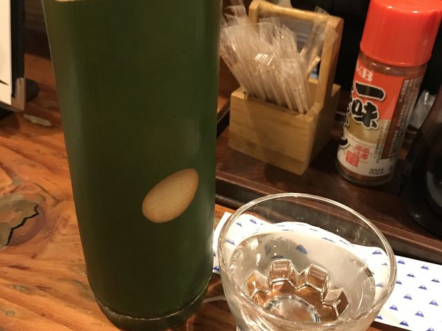 竹の徳利の地酒_神沢川