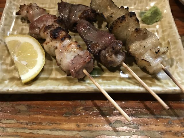 天城軍鶏の焼鳥_神沢川