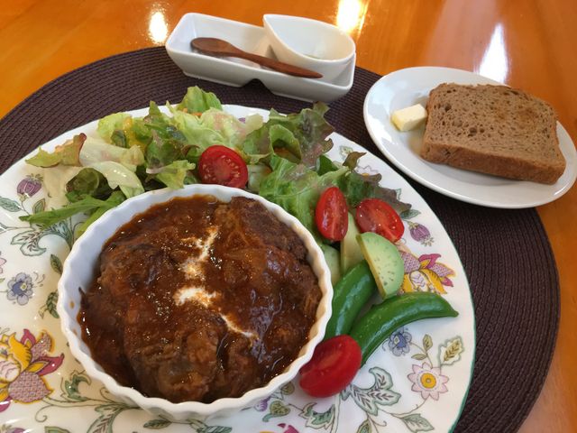夕食利用 ビーフシチュープレート_サロン ド テ アリアンス