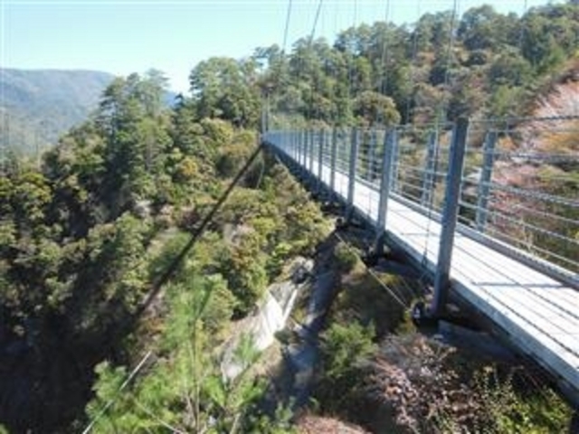 「白龍王橋 L=160m」_白龍妃橋・王橋(白水の滝)