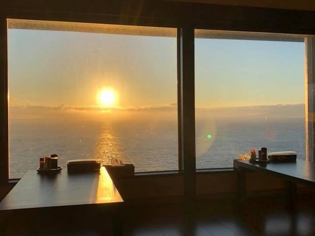 レストハウスからの夕陽もとても素敵です。でもこの時間はお店空いてないんですよ
_竜飛レストハウス