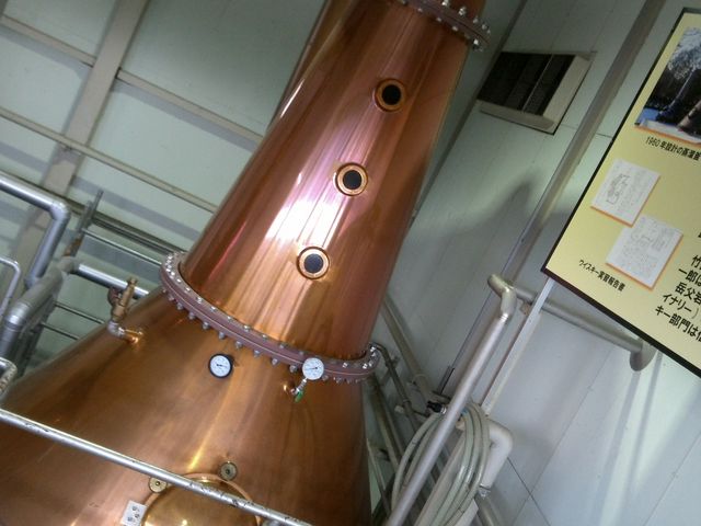 蒸気で蒸留。。_本坊酒造 マルス駒ヶ岳蒸溜所