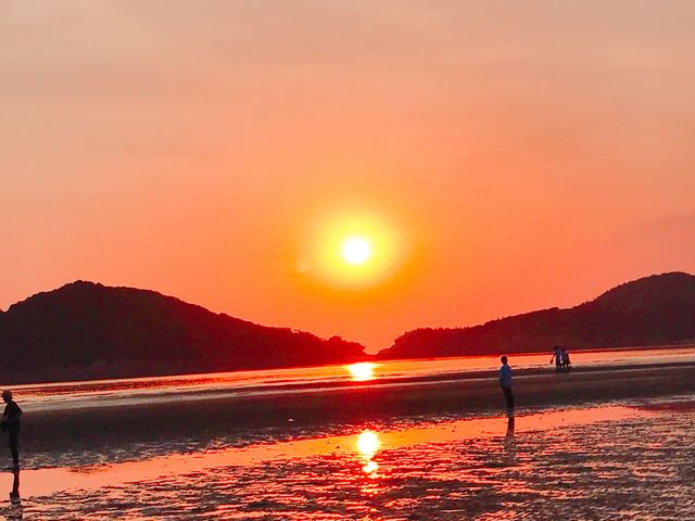 沈む夕日も綺麗でした_父母ヶ浜