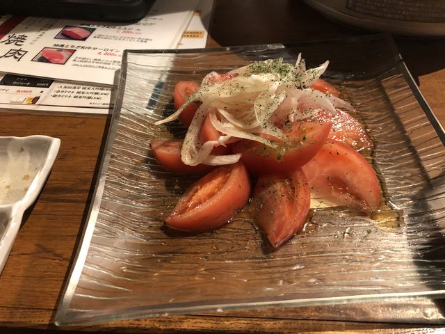 トマトは新鮮だった!_からし家 炭火焼肉