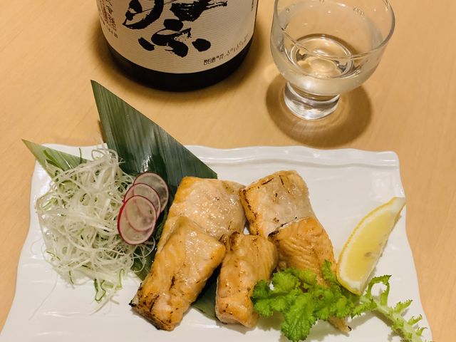 サーモンのハラス焼き_居酒屋スター 麹町