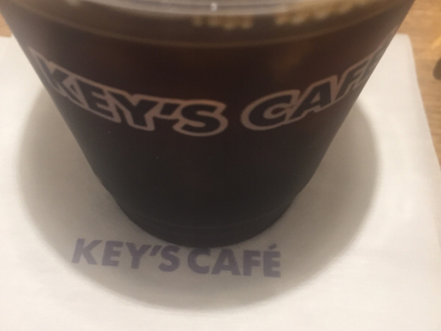 アイスコーヒーです。_キーズカフェ ビックカメラ有楽町店