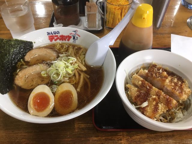 濃厚中華そば&ミニソースカツ丼_テンホウ 米沢店