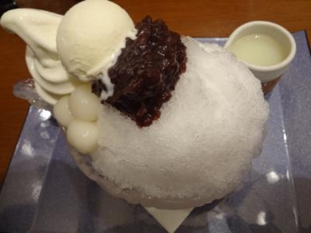 シンプルなかき氷_心斎橋ミツヤ あべちか店