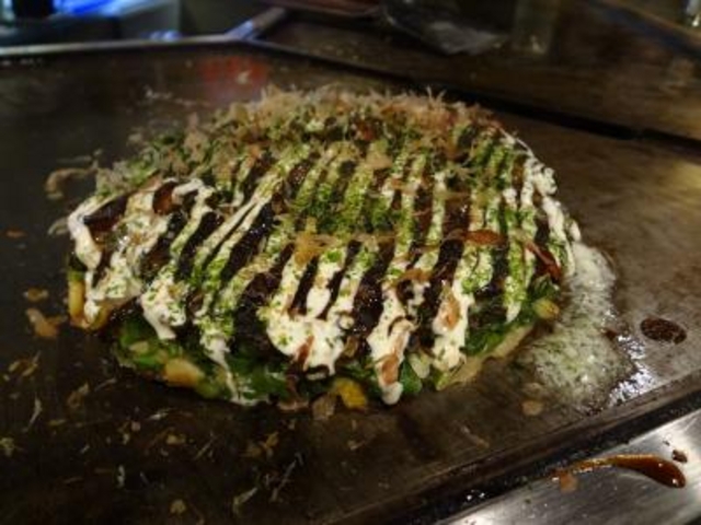 量は少なめです_おこのみやき 三平