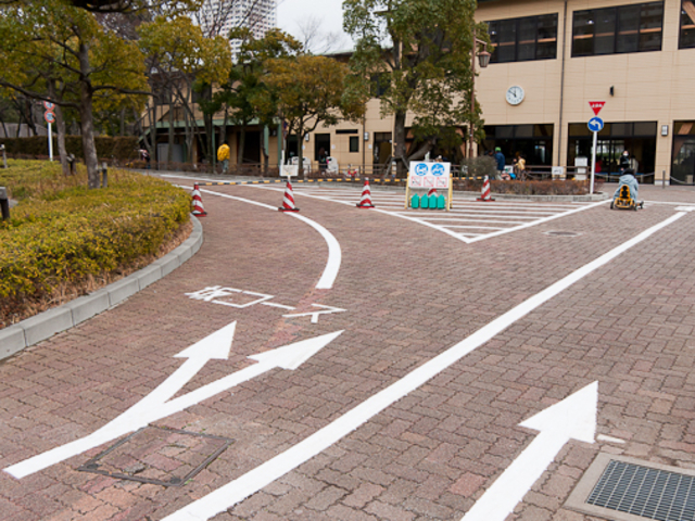 道路本格的です笑_浦安市交通公園