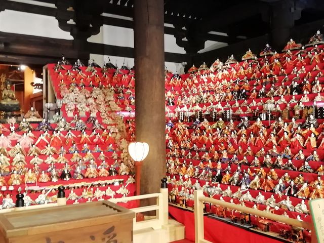 禮堂内の大雛曼荼羅です_壷阪寺禮堂