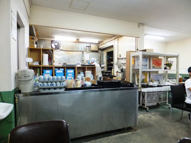 厨房の様子。_水口寿志亭市場の食堂