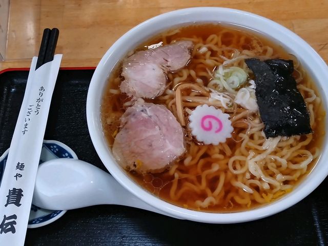 柚子風味の醤油ラーメンです。_麺や貴伝