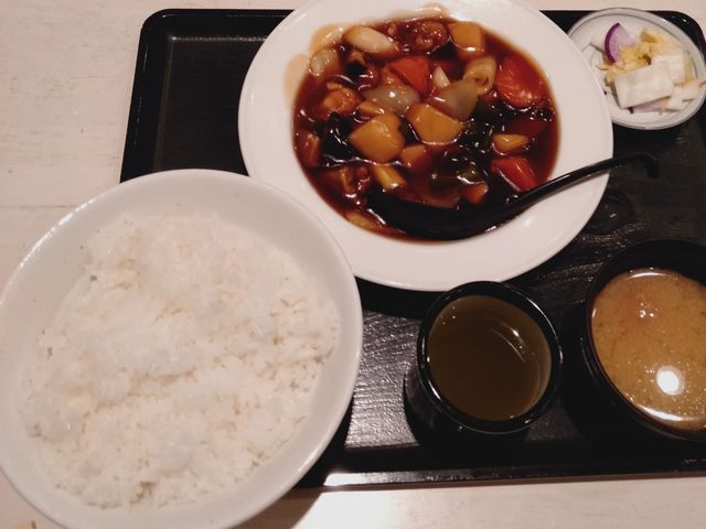 酢豚定食(ライス大盛り)_はだかや
