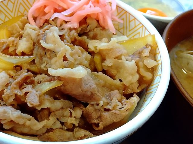 やっぱり牛丼はすき屋かなぁ。_すき家塩釜北浜店