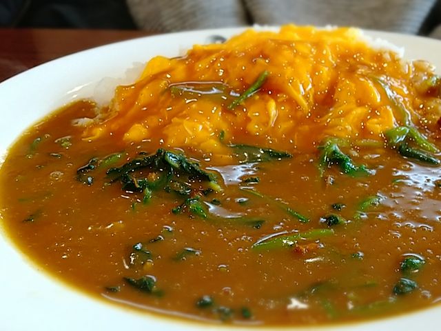 スクランブルエッグとほうれん草のカレー_カレーハウスCoCo壱番屋真岡駅前店