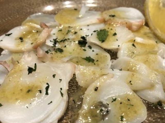 タコのカルパッチョ_Tavernetta Salvatore 仙台